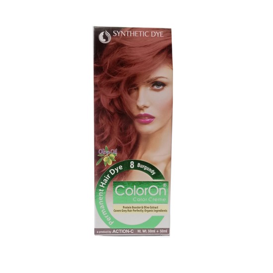 Color On Hair Color Synthetic Hair Dye Shade 8 Burgundy