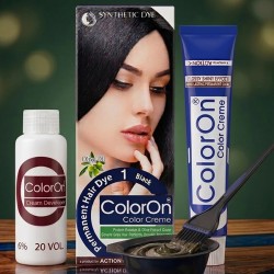 Color On Hair Color Synthetic Hair Dye Shade 1 Black Color On Hair Color Synthetic Hair Dye Shade 1 Black