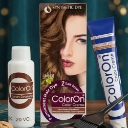 Color On Hair Color Synthetic Hair Dye Shade 2 Dark Brown Color On Hair Color Synthetic Hair Dye Shade 2 Dark Brown