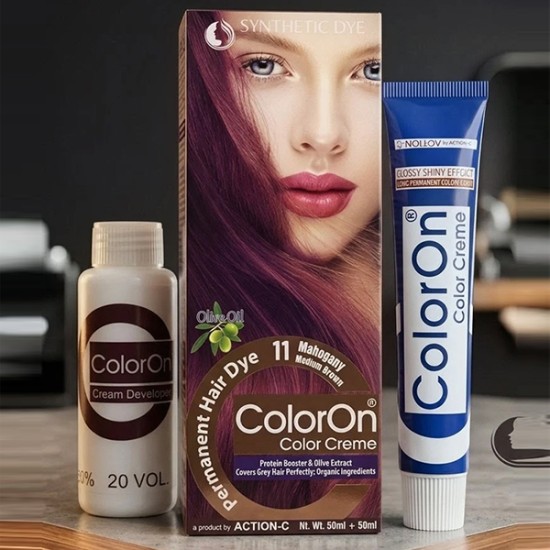 Color On Hair Color Synthetic Hair Dye Shade 11 Mahogany Medium Brown