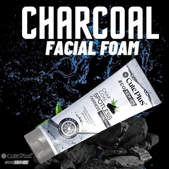 Cute Plus Eco Series Facial Foam Charcoal Spotless Face Wash