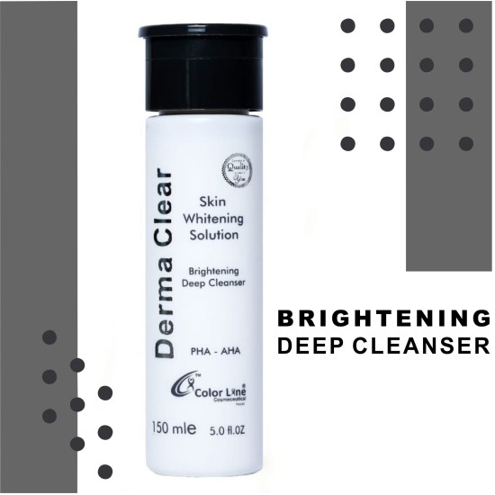 Derma Clear Skin Whitening Solution Brightening Deep Cleanser 150ml