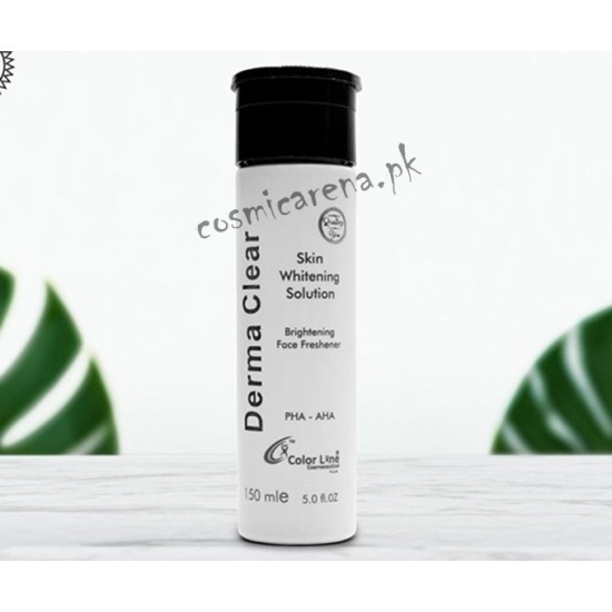 Derma Clear Skin Whitening Solution Brightening Face Freshener 150 ml