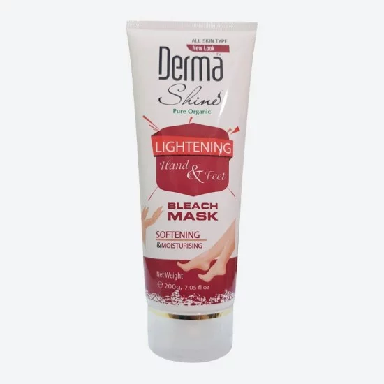 Derma Shine Bleach Mask Lightening Hand And Feet 200gm Derma Shine Bleach Mask Lightening Hand And Feet 200gm
