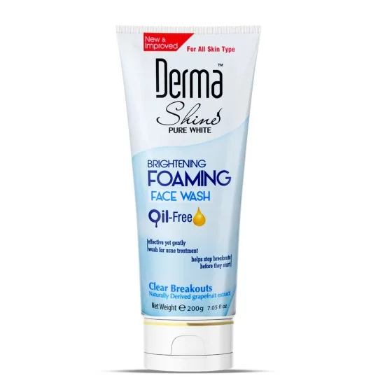 Derma Shine Foaming Face Wash Oil Free Clear Breakouts Derma Shine Foaming Face Wash Oil Free Clear Breakouts