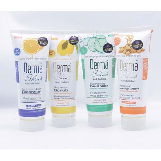 Derma Shine Facial Pack Of 4 Tubes