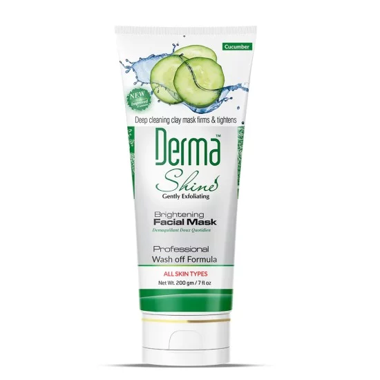 Derma Shine Skin Hydrating Cucumber Facial Clay Mask 200gm