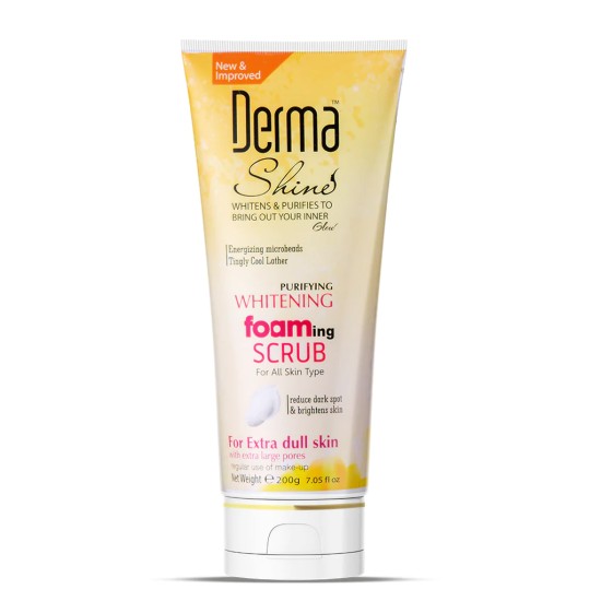 Derma Shine Whitening Foaming Scrub