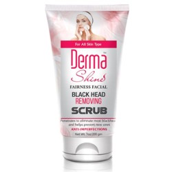 Derma Shine Fairness Facial Black Head Removing Scrub 200gm Derma Shine Fairness Facial Black Head Removing Scrub 200gm