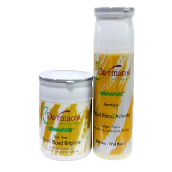 Dermacos Bleach Pack Whitening Blond 500gm With Brighter 500gm Dermacos Bleach Pack Whitening Blond 500gm With Brighter 500gm
