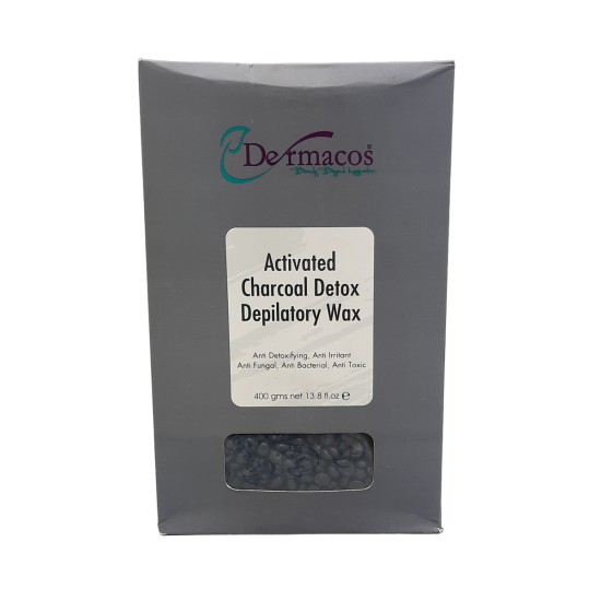 Dermacos Wax Beans Charcoal Depilatory Wax Beans 400 gm