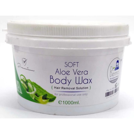 Dr Derma Body Wax Aloe Vera Hair Removal Wax Jar 1000ml