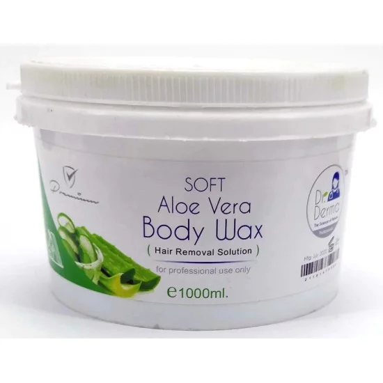 Dr Derma Body Wax Aloe Vera Hair Removal Wax Jar 1000ml