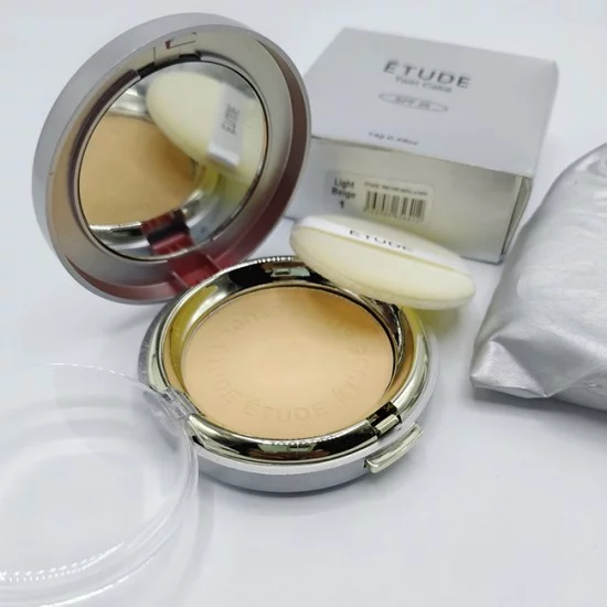 Etude Compacted Powder Twin Cake Face Powder Shade Light Beige 1