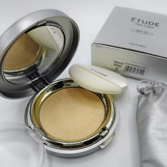 Etude Compacted Powder Twin Cake Face Powder Shade Natural Beige 2 Etude Compacted Powder Twin Cake Face Powder Shade Natural Beige 2