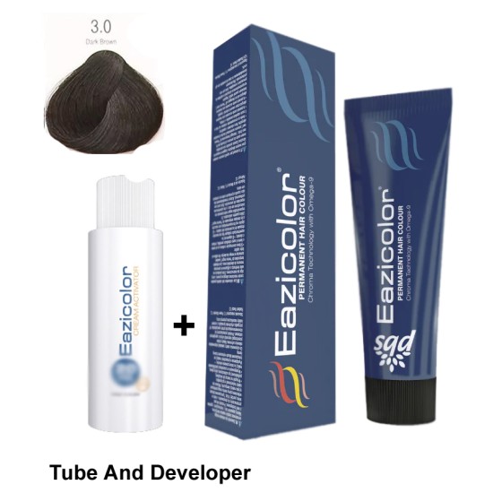 Eazicolor Hair Dye Chroma Technology 4.0 Medium Brown