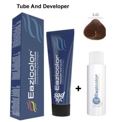 Eazicolor Hair Dye Chroma Technology 5.43 Light Copper Golden Brown
