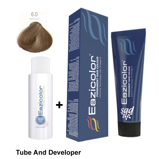 Eazicolor Hair Dye Chroma Technology 6.0 Dark Blonde