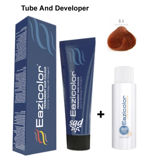 Eazicolor Hair Dye Chroma Technology 6.4 Dark Copper Blonde