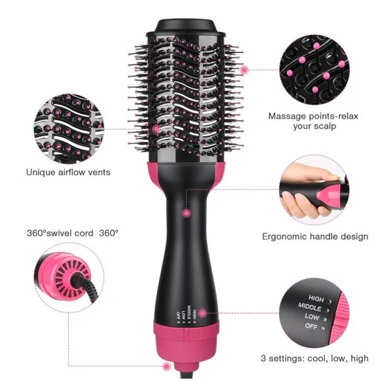 One Step Brush Hair Dryer And Styler Hot Air Brush Dryer One Step Brush Hair Dryer And Styler Hot Air Brush Dryer