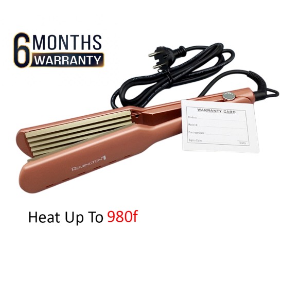 Remington Hair Crimper Iron Wide Plates Heat Up To 980F