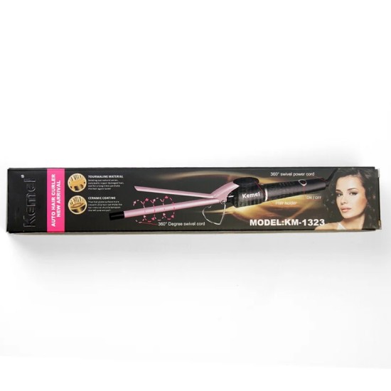 Kemei Hair Curler Rod 9mm Ceramic Coating Hair Curling Rod Kemei Hair Curler Rod 9mm Ceramic Coating Hair Curling Rod