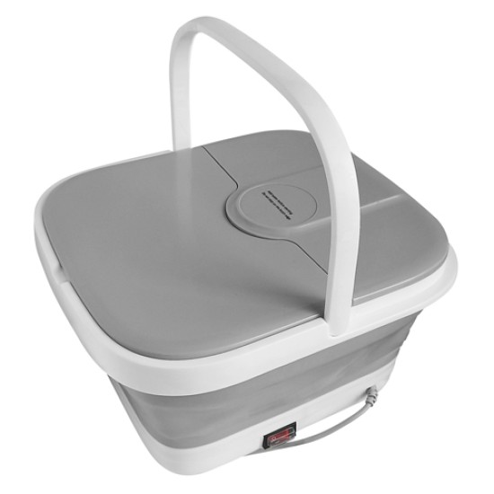 Folding Foot Bath Electric Foldable Foot Spa Tub with Heated Bubble Steam Wave