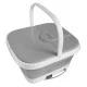 Folding Foot Bath Electric Foldable Foot Spa Tub with Heated Bubble Steam Wave