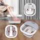 MAXTOP Folding Foot Bath Electric Foldable Foot Spa Tub with Heated Bubble Steam Wave Massager for Magnetic Therapy Pedicure Machine Portable Foot Massager
