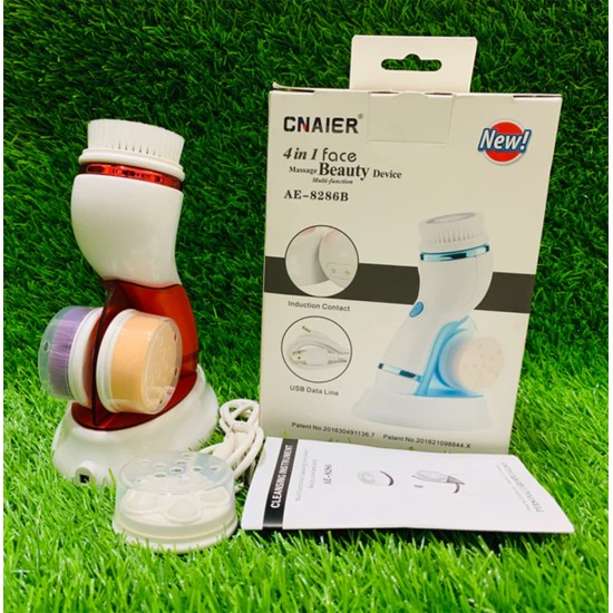 Cnaier Face Massager 4in1 Rechargeable Electric Face Massager