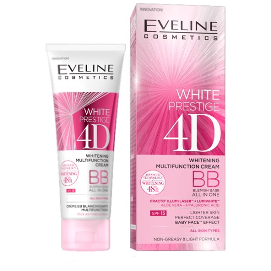 Eveline White Prestige 4D Whitening Multifunction BB Cream 50ml