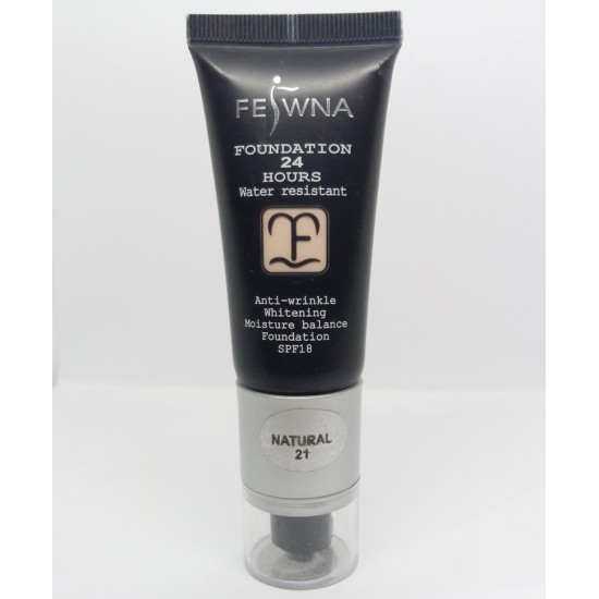 FEIWNA Foundation Water Resistant Anti Wrinkle Foundation Shade Natural 21 