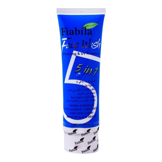 Fiabila 5 in 1 Face Wash Whitening And UV Protection 100ml