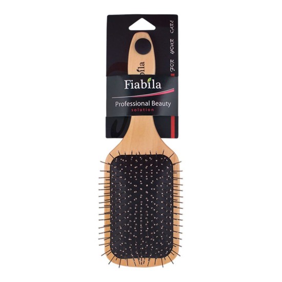 Fiabila Hair Brush Wooden With Steel Wires FB 12