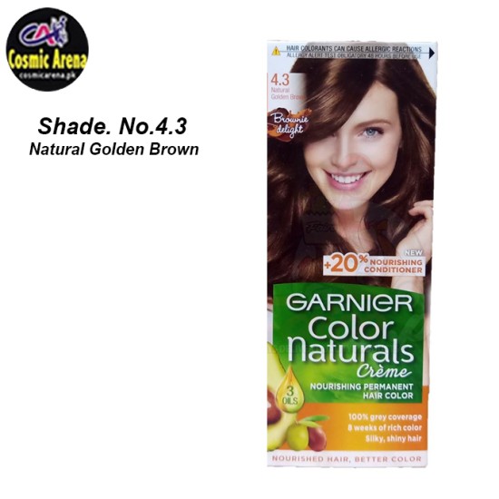 Garnier Hair Color Natural Crème Shade No. 4.3 Natural Golden Brown
