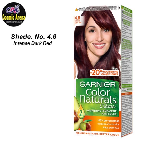 Garnier Hair Color Natural Crème Shade No.4.6 Intense Dark Brown
