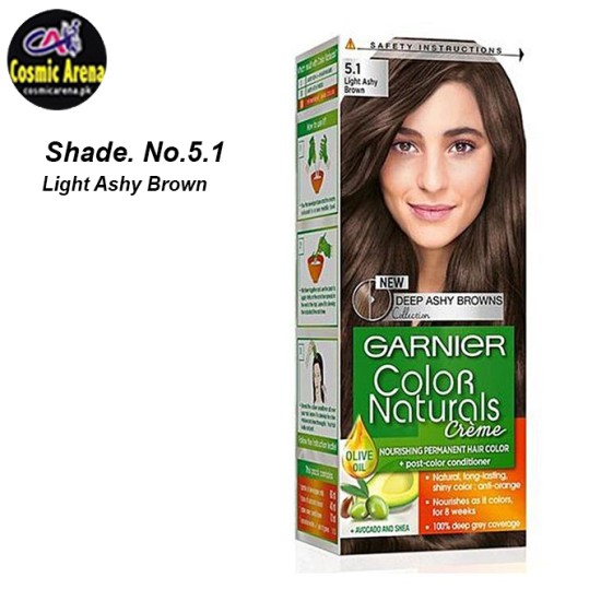 Garnier Hair Color Natural Crème Shade No.5.1 Light Ashy Brown
