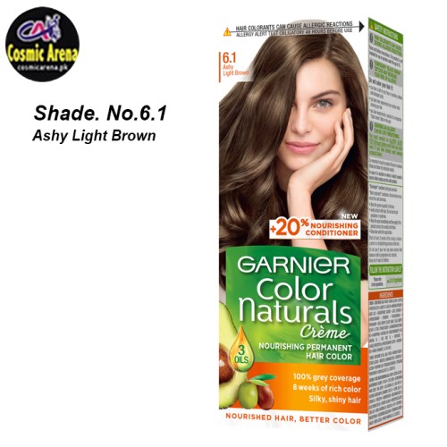 Garnier Hair Color Natural Crème Shade Ashy Light Brown Garnier Hair Color Natural Crème Shade Ashy Light Brown