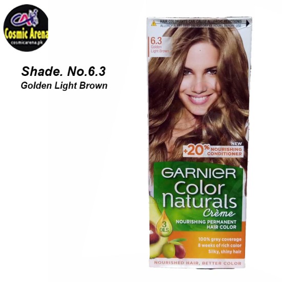 Garnier Hair Color Natural Crème Shade No.6.3 Golden Light Brown