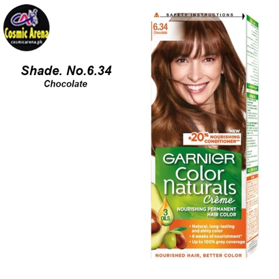 Garnier Hair Color Natural Crème Shade No.6.34 Chocolate
