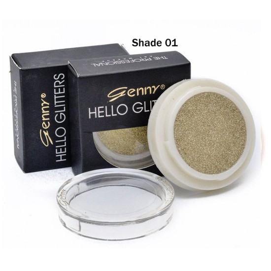 Genny Glitter Eye Shadow Hello Glitter Shade 01