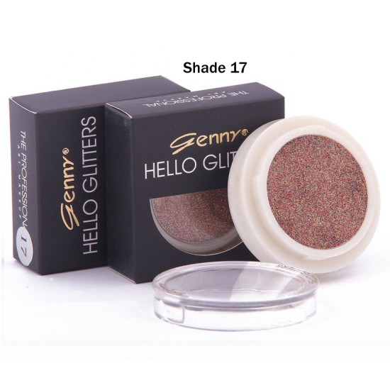 Genny Glitter Eye Shadow Hello Glitter Shade 17