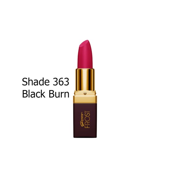Genny Frost Lipstick Matte Effect Black Burn No 363