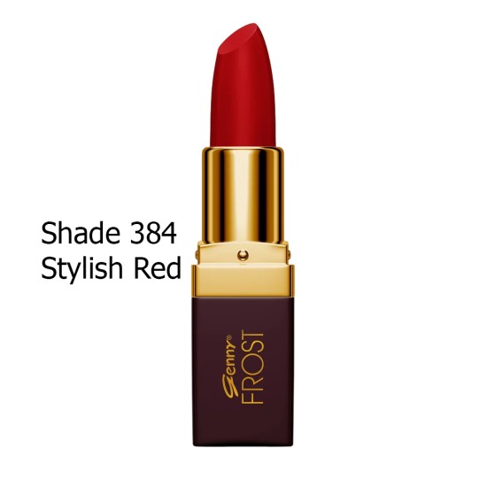 Genny Frost Lipstick Matte Effect Stylish Red No 384