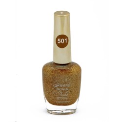Genny Power Shine Authentic Glitter Nail Polish Shade 501