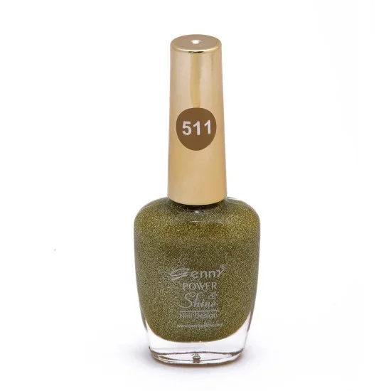 Genny Power Shine Authentic Glitter Nail Polish Shade 511