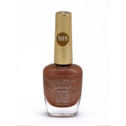Genny Power Shine Authentic Glitter Nail Polish Shade 505