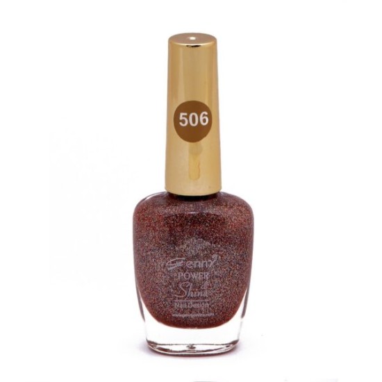 Genny Power Shine Authentic Glitter Nail Polish Shade 506