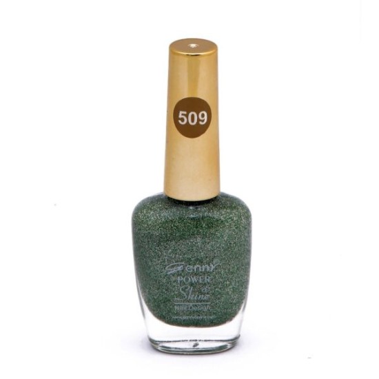 Genny Power Shine Authentic Glitter Nail Polish Shade 509