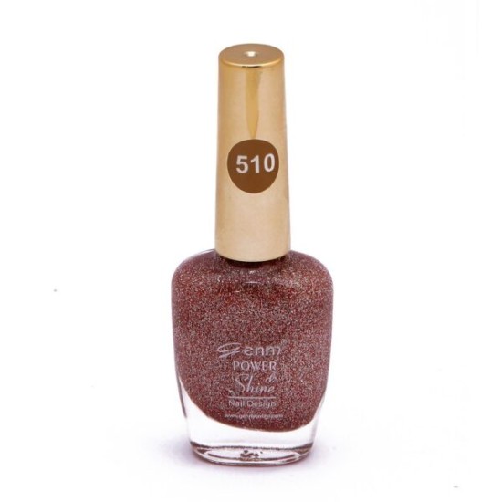 Genny Power Shine Authentic Glitter Nail Polish Shade 510